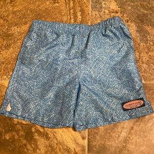 Vineyard Vines Blue and White Swim Trunks